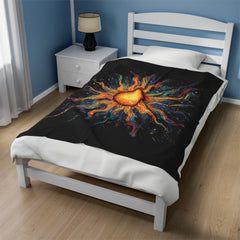 Vivid Sol - Velveteen Plush Blanket