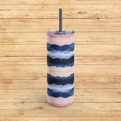 Serenity Waves - Maars Maker Skinny Matte Tumbler, 20oz