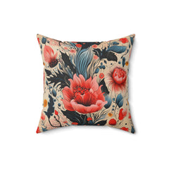 Petal Harmony - Spun Polyester Square Pillow
