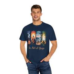 Yoga Art Unisex Garment-Dyed T-Shirt - Relaxed Fit for Mindfulness and Meditation