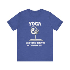 Yoga, Getting Tied Up - Unisex Jersey Short Sleeve Tee