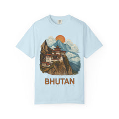 Scenic Bhutan T-Shirt, Travel Tee, Nature Lover Gift, Unisex Graphic T-Shirt, Adventure Clothing, Cultural Souvenir