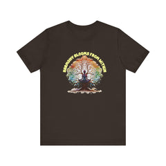 Harmony Blooms From Within - Unisex Jersey Short Sleeve Tee