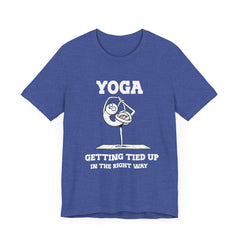 Yoga, Getting Tied Up - Unisex Jersey Short Sleeve Tee