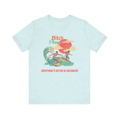 Surfer T-Shirt - Ditch Plains, Montauk, NY Design