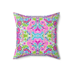 Blissful Bloom - Spun Polyester Square Pillow