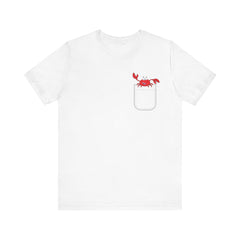 Cute Crab Pocket Tee - Unisex Jersey Short Sleeve T-Shirt