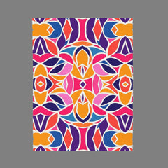 Boho Blossom - Velveteen Plush Blanket