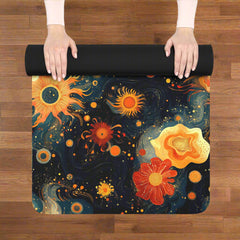 Galactic Radiance - Rubber Yoga Mat
