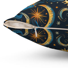 Night Sky Rhapsody - Spun Polyester Square Pillow