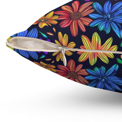 Radiant Pedals - Spun Polyester Square Pillow