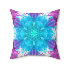 Aura Bloom - Spun Polyester Square Pillow