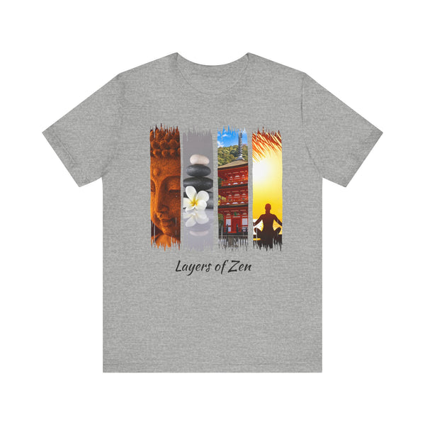 Layers of Zen Unisex Jersey Tee - Mindfulness & Peaceful Vibes