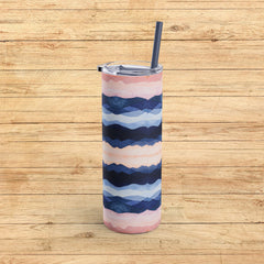 Serenity Waves - Maars Maker Skinny Matte Tumbler, 20oz