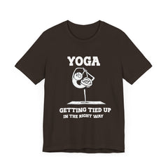 Yoga, Getting Tied Up - Unisex Jersey Short Sleeve Tee