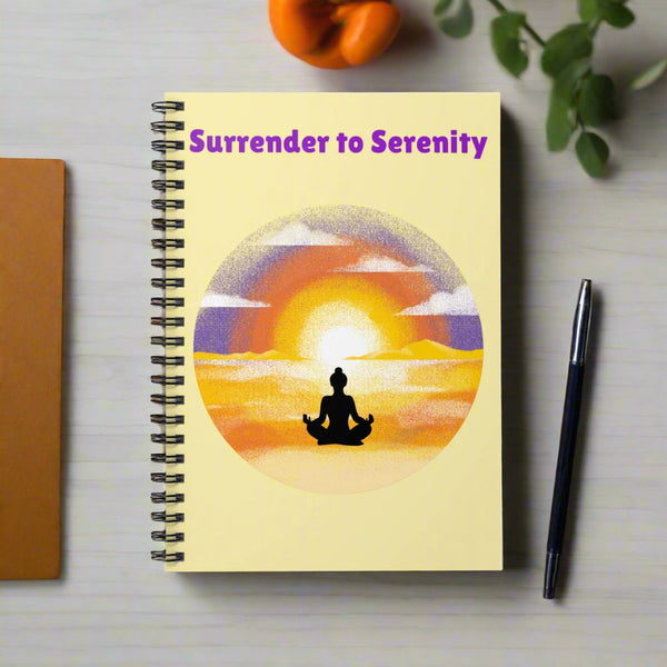 Surrender to Serenity - Spiral Notebook - Ruled Line