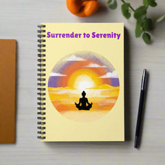 Surrender to Serenity - Spiral Notebook - Ruled Line