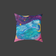 Stardust Serenity - Spun Polyester Square Pillow