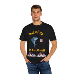 Funny Shark Denial Unisex T-Shirt - Casual Humor for Aquatic Lovers
