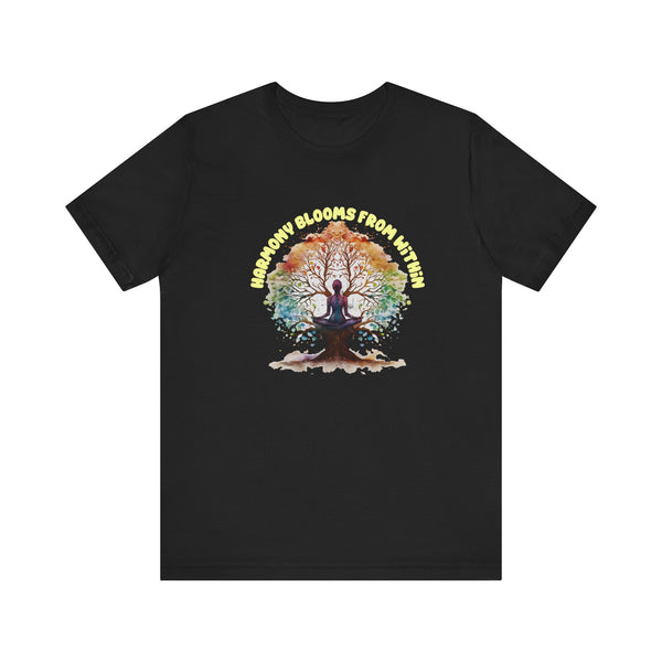 Harmony Blooms From Within - Unisex Jersey Short Sleeve Tee