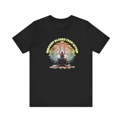 Harmony Blooms From Within - Unisex Jersey Short Sleeve Tee