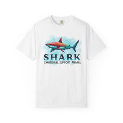 Emotional Support Shark T-Shirt - Unisex Garment-Dyed Tee