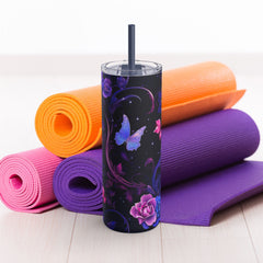 Mystic Butterfly - Maars Maker Skinny Matte Tumbler, 20oz
