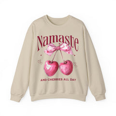 Namaste and Cherries All Day - Unisex Heavy Blend™ Crewneck Sweatshirt