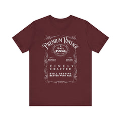 Whiskey Label Tee - 1975 Birthday Gift