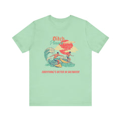 Surfer T-Shirt - Ditch Plains, Montauk, NY Design