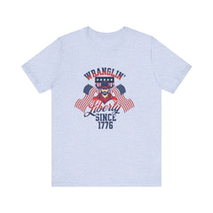 Patriotic Graphic Tee - Wranglin' Liberty Since 1776