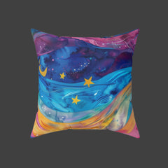 Stardust Serenity - Spun Polyester Square Pillow
