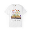 Introverted But Well-Read T-Shirt - Cute Floral Design for Book Lovers