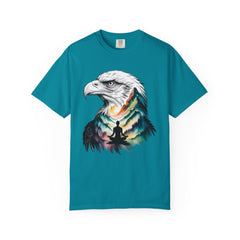 Eagle Spirit Unisex Garment-Dyed T-shirt - Nature Meditation Design