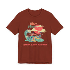 Surfer T-Shirt - Ditch Plains, Montauk, NY Design
