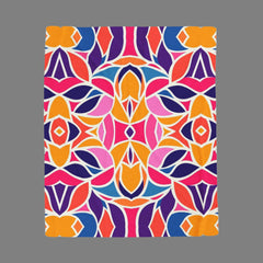 Boho Blossom - Velveteen Plush Blanket