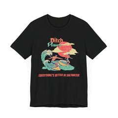 Surfer T-Shirt - Ditch Plains, Montauk, NY Design