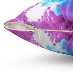 Aura Bloom - Spun Polyester Square Pillow