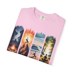 Yoga Art Unisex Garment-Dyed T-Shirt - Relaxed Fit for Mindfulness and Meditation