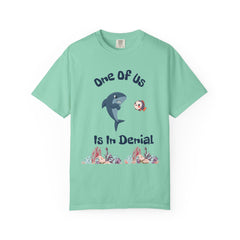 Funny Shark Denial Unisex T-Shirt - Casual Humor for Aquatic Lovers
