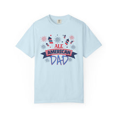 All American Dad Unisex Garment-Dyed T-Shirt for Patriotic Celebrations