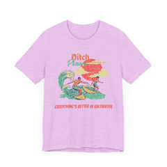 Surfer T-Shirt - Ditch Plains, Montauk, NY Design