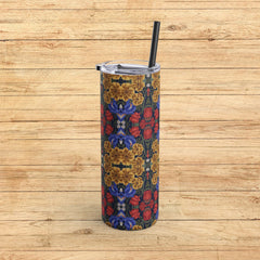 Golden Blossom Garden - Maars Maker Skinny Matte Tumbler, 20oz