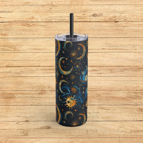Night Sky Rhapsody - Maars Maker Skinny Matte Tumbler, 20oz