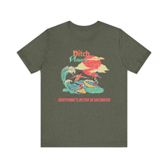 Surfer T-Shirt - Ditch Plains, Montauk, NY Design