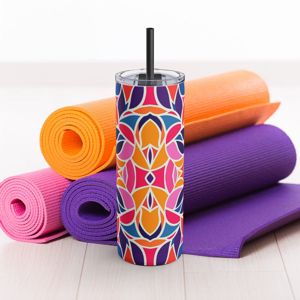 Boho Blossom - Maars Maker Skinny Matte Tumbler, 20oz