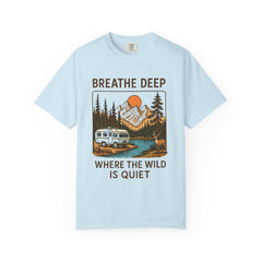 Breathe Deep Unisex Garment-Dyed T-Shirt - Nature Lover's Tee