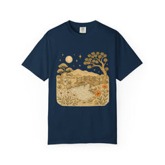 Moonlit Nature T-Shirt, Unisex Gift, Outdoor Vibe, Vintage Aesthetic Tee, Relaxed Graphic Shirt