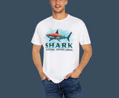Emotional Support Shark T-Shirt - Unisex Garment-Dyed Tee