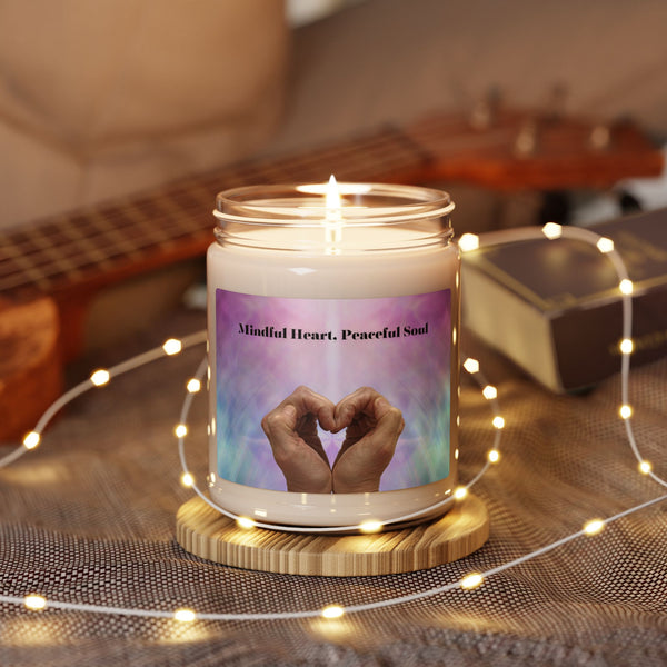 Mindful Heart, Peaceful Soul - Scented Soy Candle, 9oz